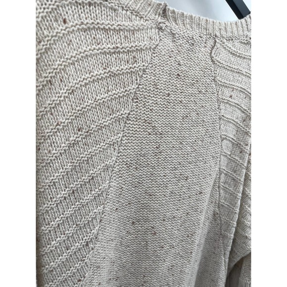 Banana Republic Oatmeal Knit Wool Blend Long Sleeve Sweater Size Extra Large - Picture 8 of 8